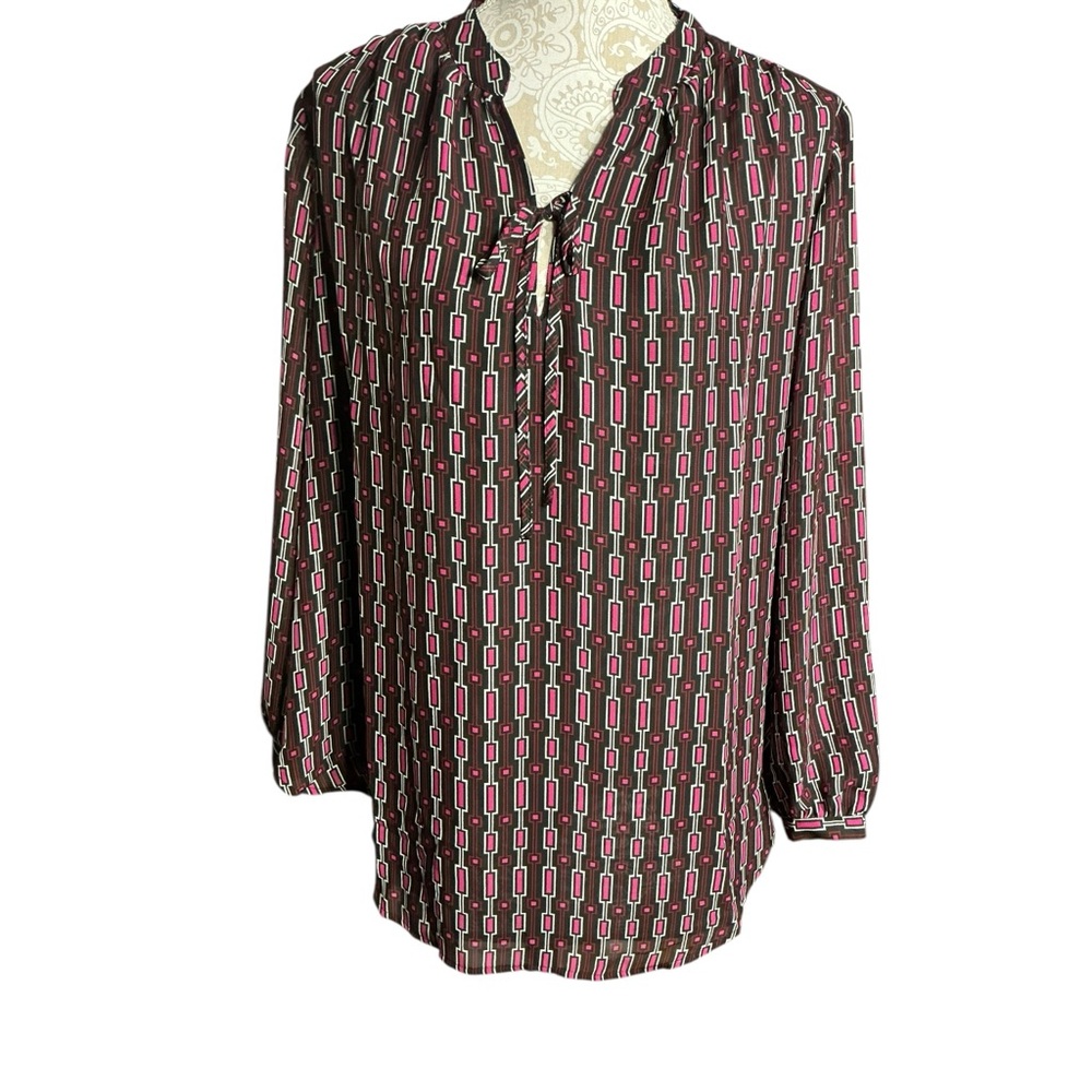 Lane Bryant Geometric Print Blouse Size 14 — NWT - Picture 10 of 12